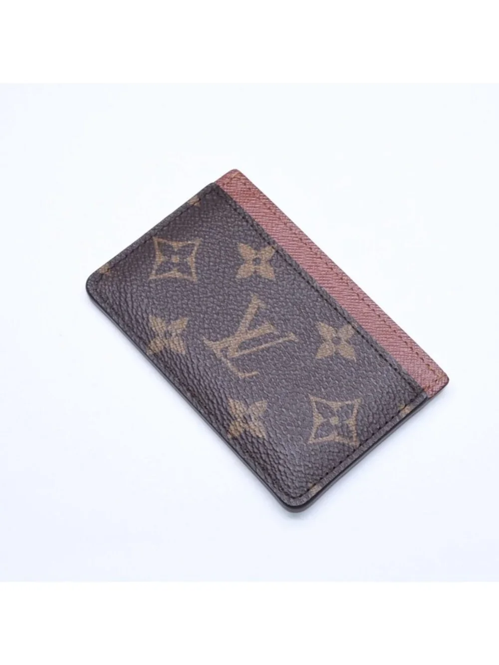 Louis Vuitton Porte Cartes Simple Card Case Monogram Canvas Brown